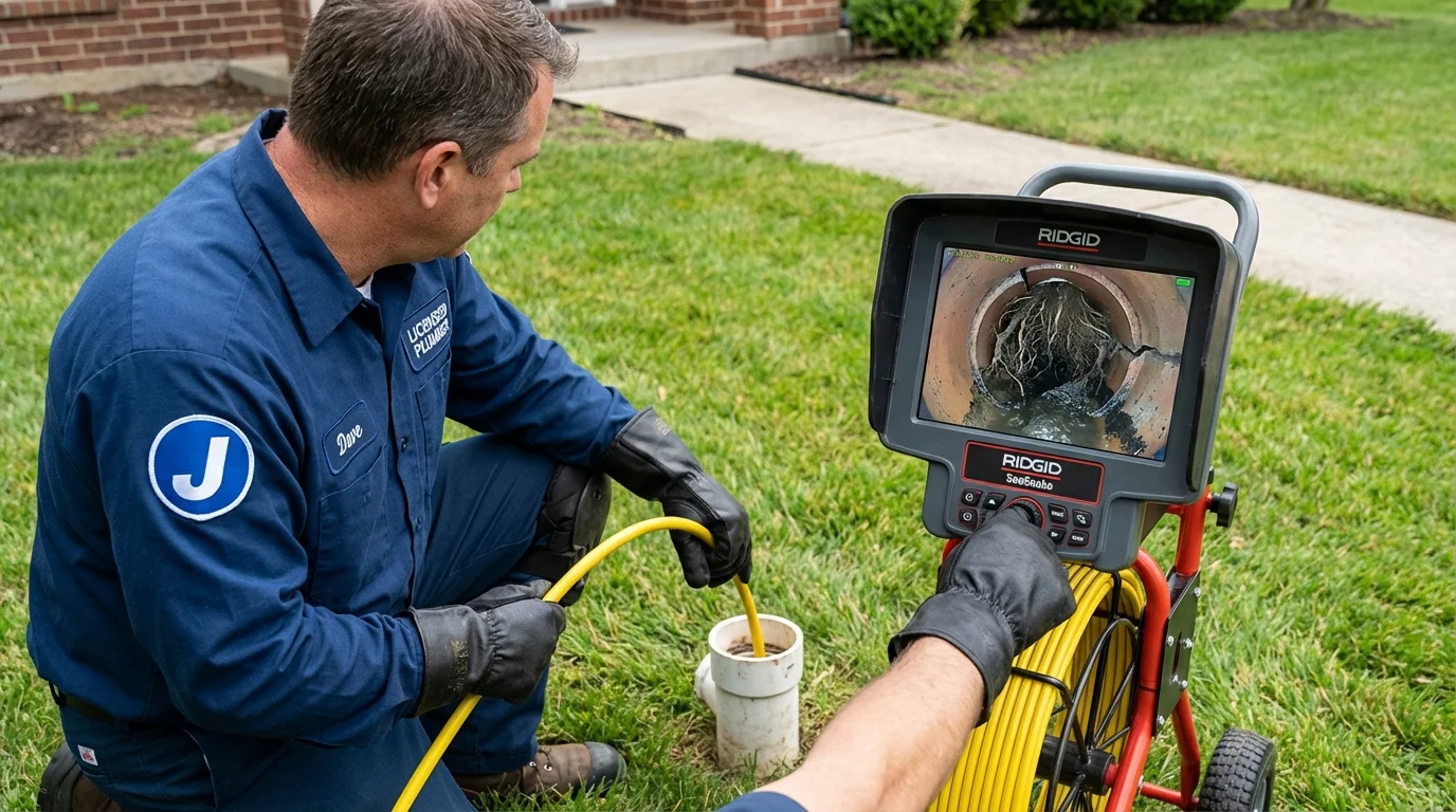 Sewer camera inspection being performed by Johns Plumbing LLC in Barranquitas